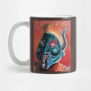 Weird Fiery Face Mug